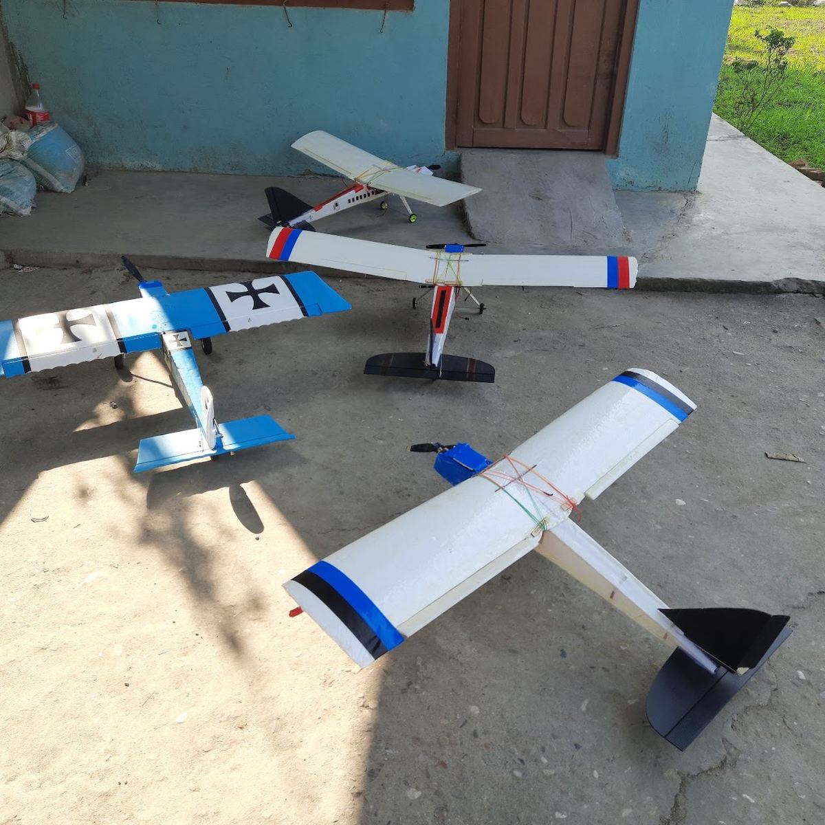 Foamboard trainer fleet, ready for the morning flight
