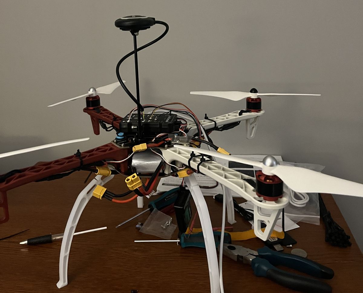 Agricultural UAV before a field run